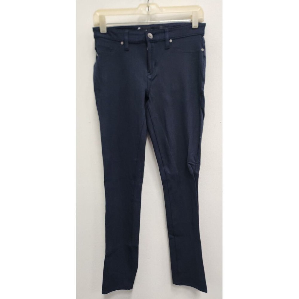 Calvin Klein Jeans Womens Pants Size 4 Navy Blue Ponte Skinny Leg Stretch Casual